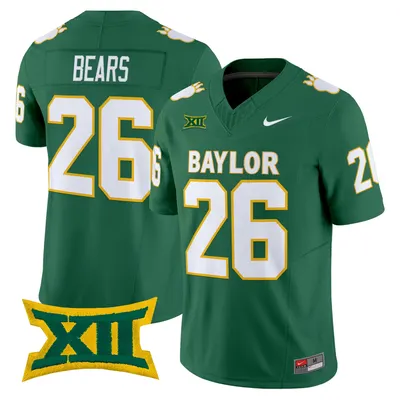 #26 Bears Baylor Bears Throwback Jersey Stitched