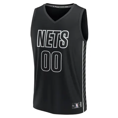 Brooklyn Nets Black Custom Swingman Jersey - Statement Edition