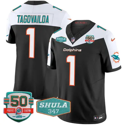 Dolphins Shula 347 Patch Limited Jersey - Edition 2