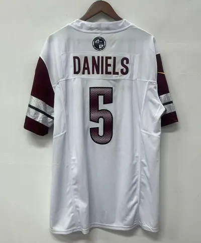 Jayden Daniels Washington Commanders Jersey - Gray