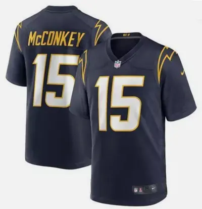 Ladd McConkey Limited Jersey - Navy