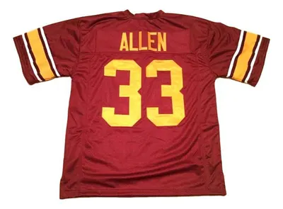 Marcus Allen Custom Unsigned Maroon Limited Jersey