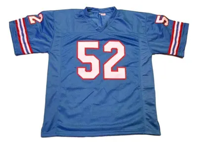 Robert Brazile Custom Unsigned Blue Limited Jersey
