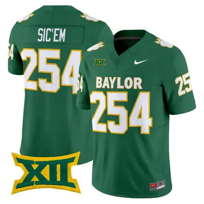 Sic'Em 254 Baylor Bears Throwback Jersey Stitched